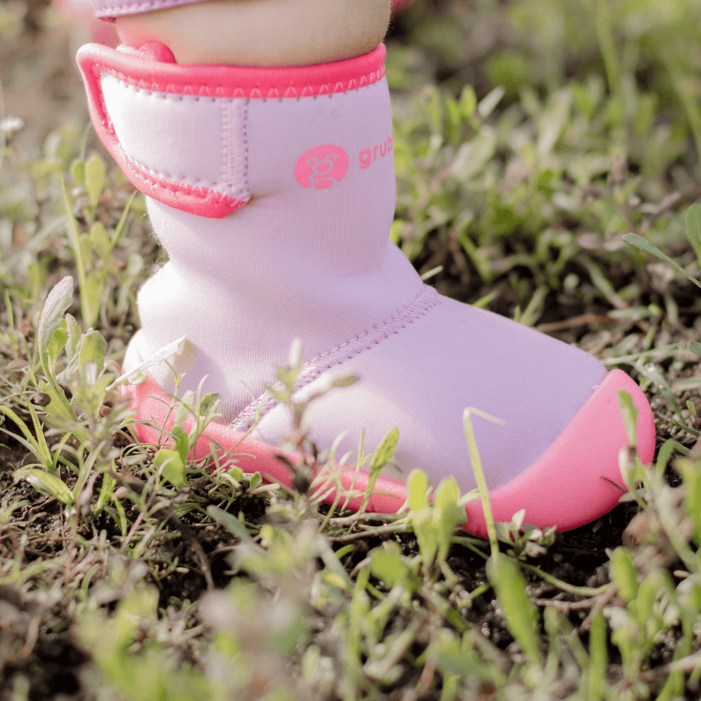 Early walker wellies in pink, soft sole toddler boots for pre walkers and first steps